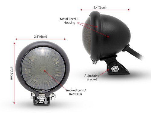 Fanale posteriore moto led - fanale, per